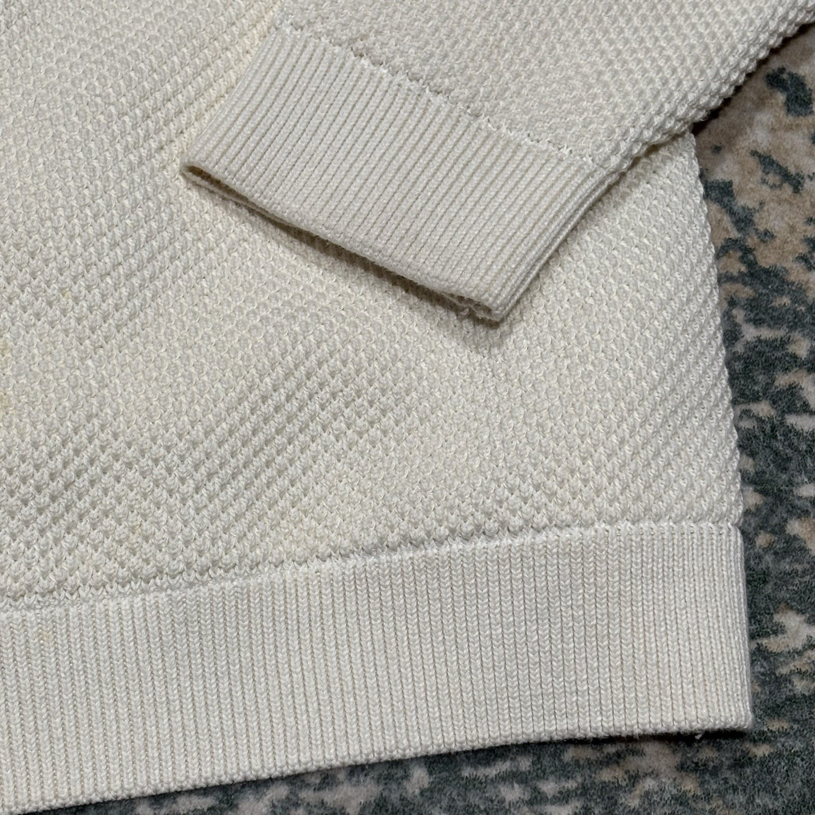 Holebrook "Norwegian Flag" Sweater 2xl Off White Textured Knit Sweater Euc — image 2 of 8